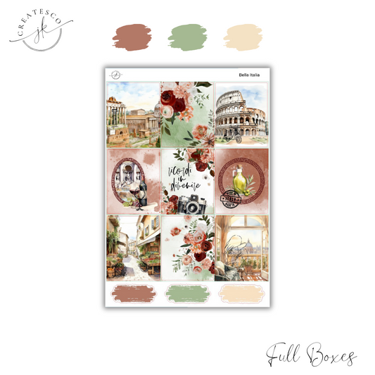 Bella Italia (New Format) || Vertical Weekly Kit