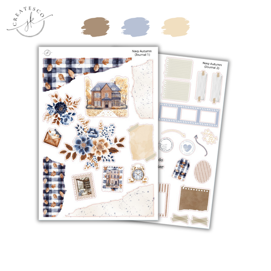 Navy Autumn || Journaling Kit