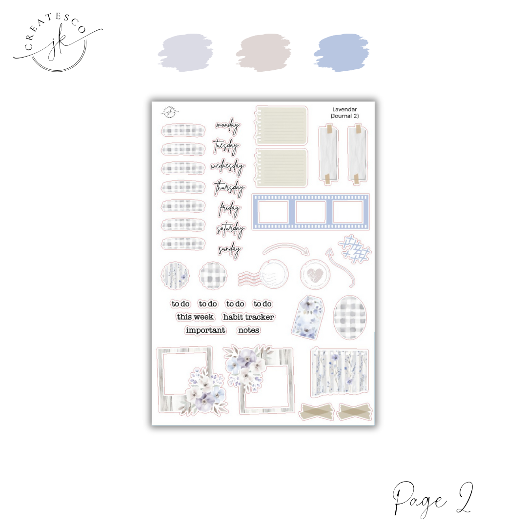 Lavendar || Journaling Kit