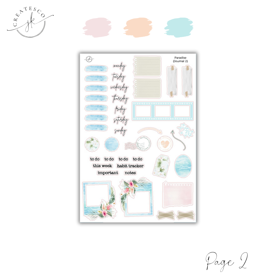 Paradise || Journaling Kit
