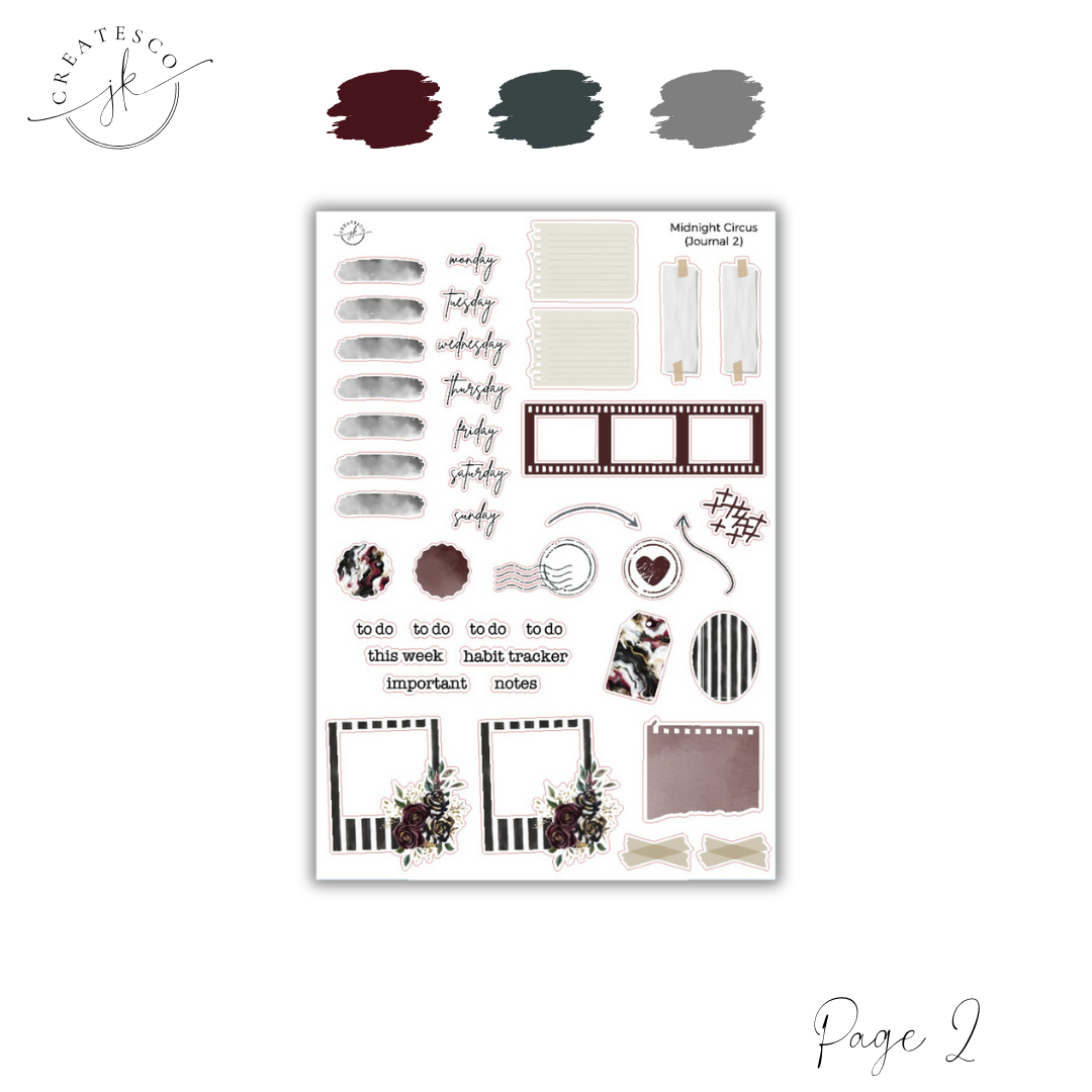 Midnight Circus || Journaling Kit