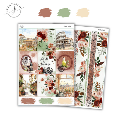 Bella Italia (New Format) || Vertical Weekly Kit