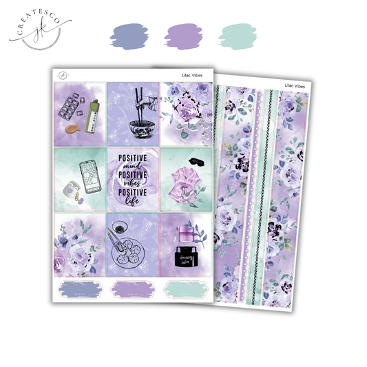 Lilac Vibes || Vertical Weekly Kit