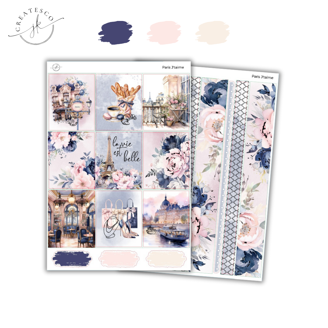 Paris J'taime (New Format) || Vertical Weekly Kit