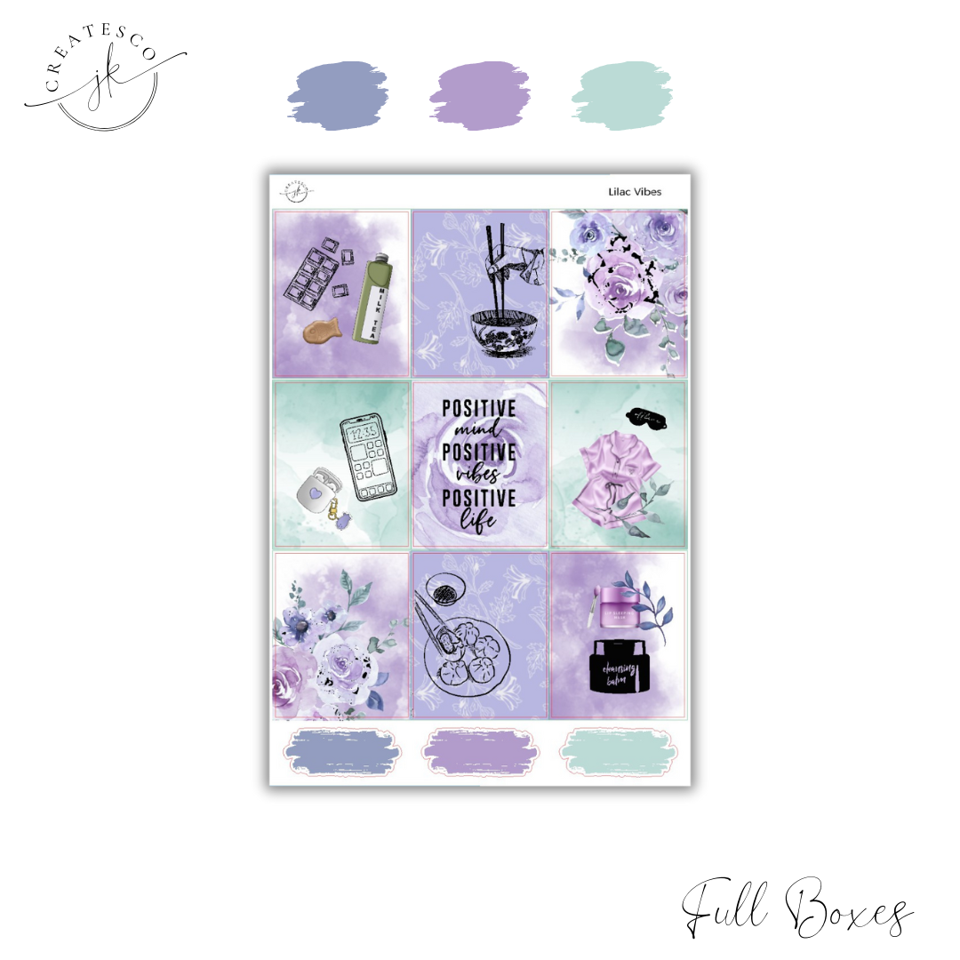 Lilac Vibes || Vertical Weekly Kit