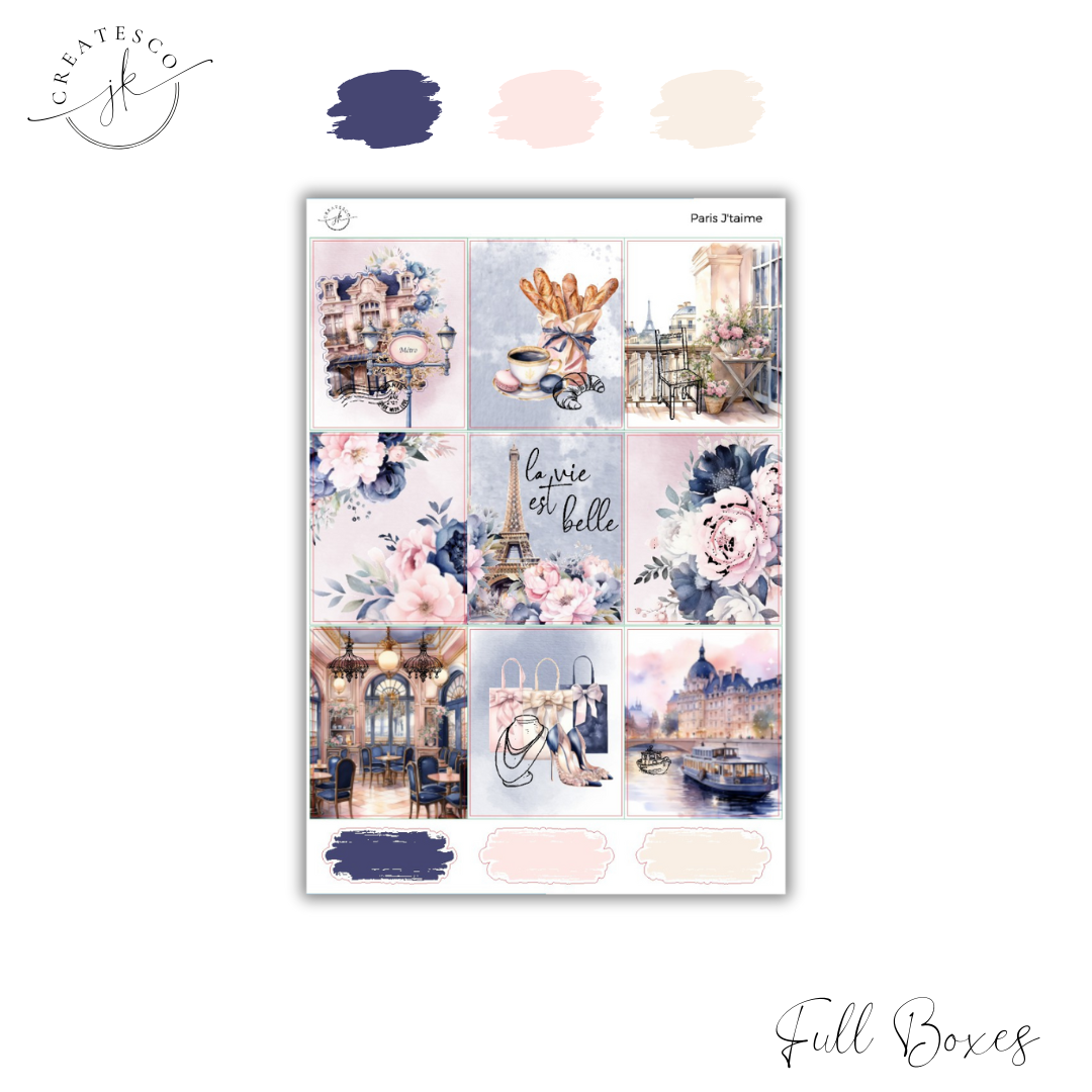 Paris J'taime (New Format) || Vertical Weekly Kit