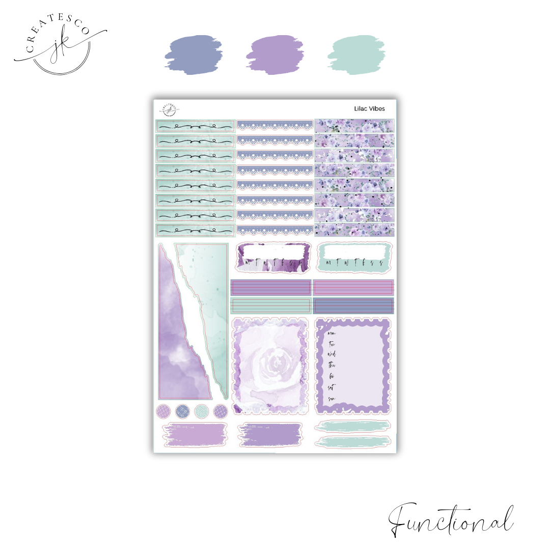 Lilac Vibes || Vertical Weekly Kit