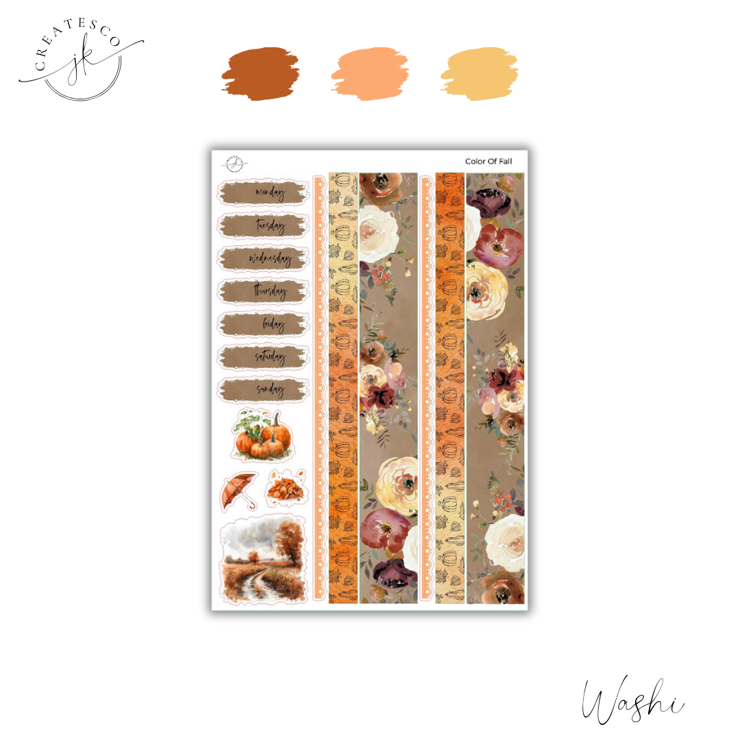 Color Of Fall || Vertical Weekly Kit