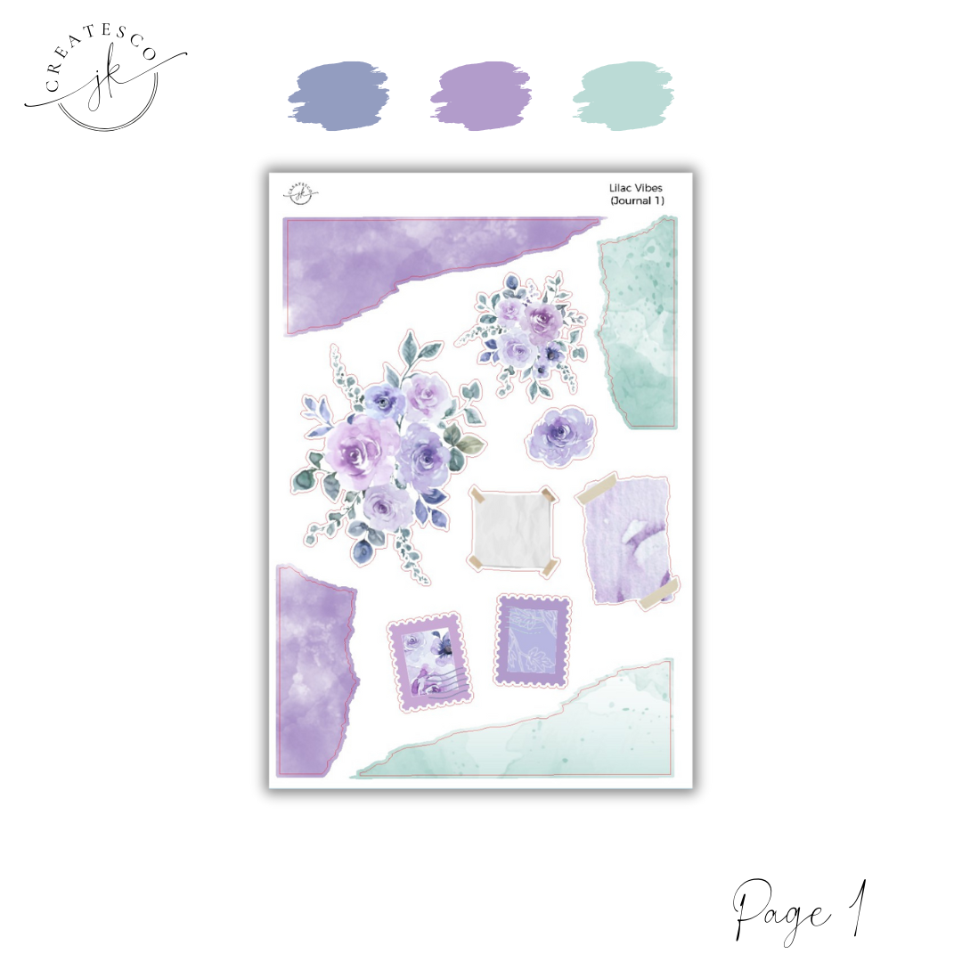 Lilac Vibes || Journaling Kit