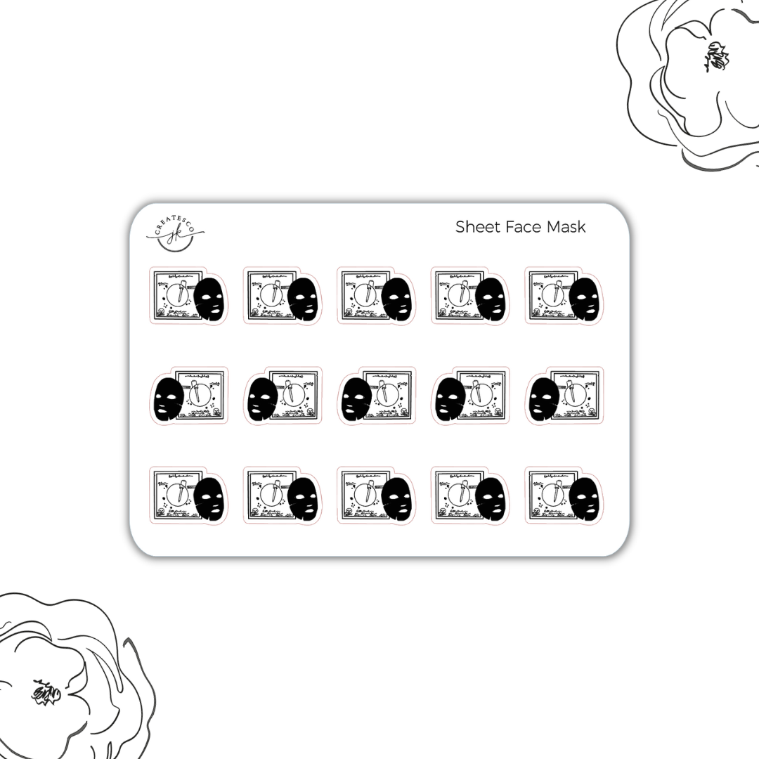 Sticker Mask Sheet Sheet Face Mask – JKcreatesco